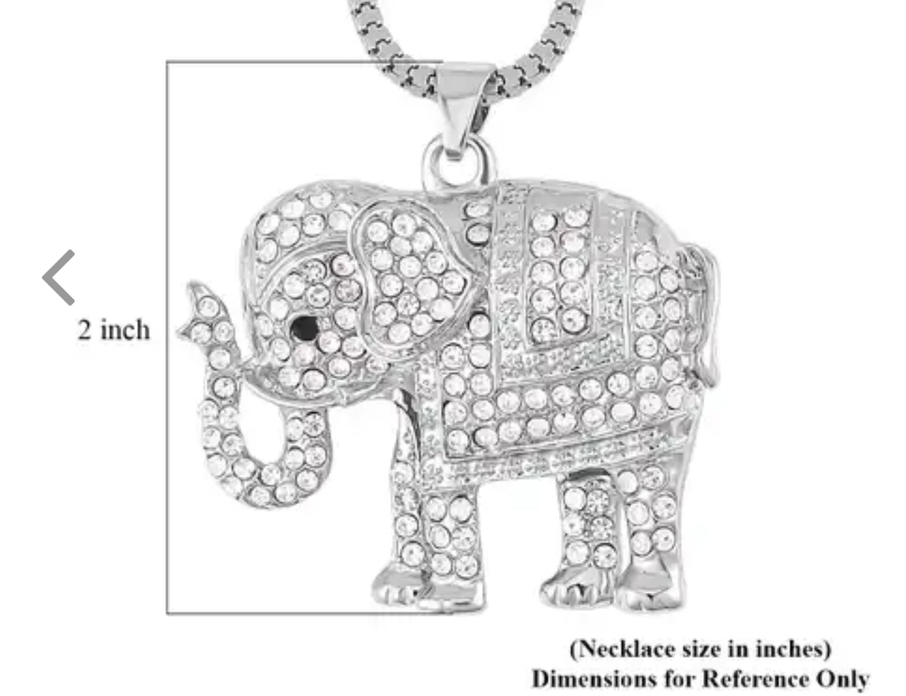 Crystal Pendant Elephant