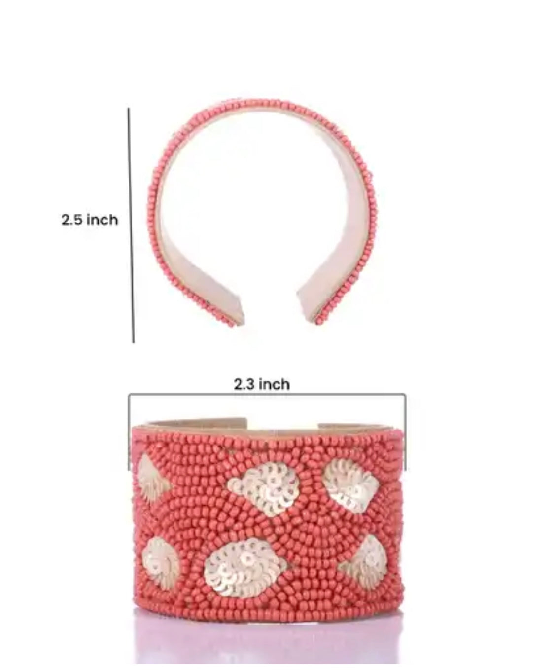 Coral Cuff Bracelet