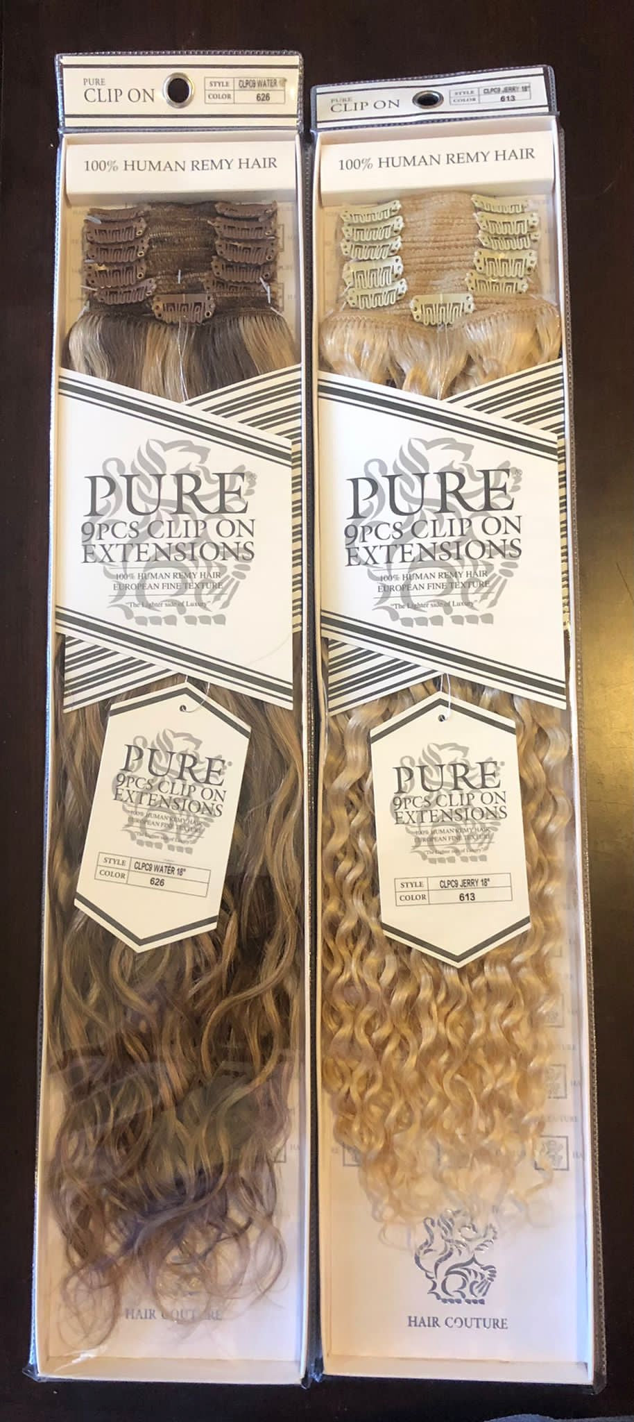 Hair Couture Pure 9PCS Clip On Extensions - Water 22 – Pure n Tru Beauty  Supply